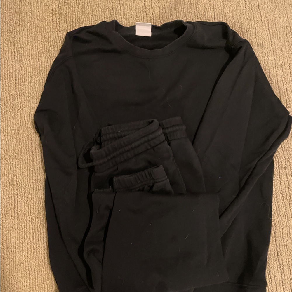 Aritzia black sweat set